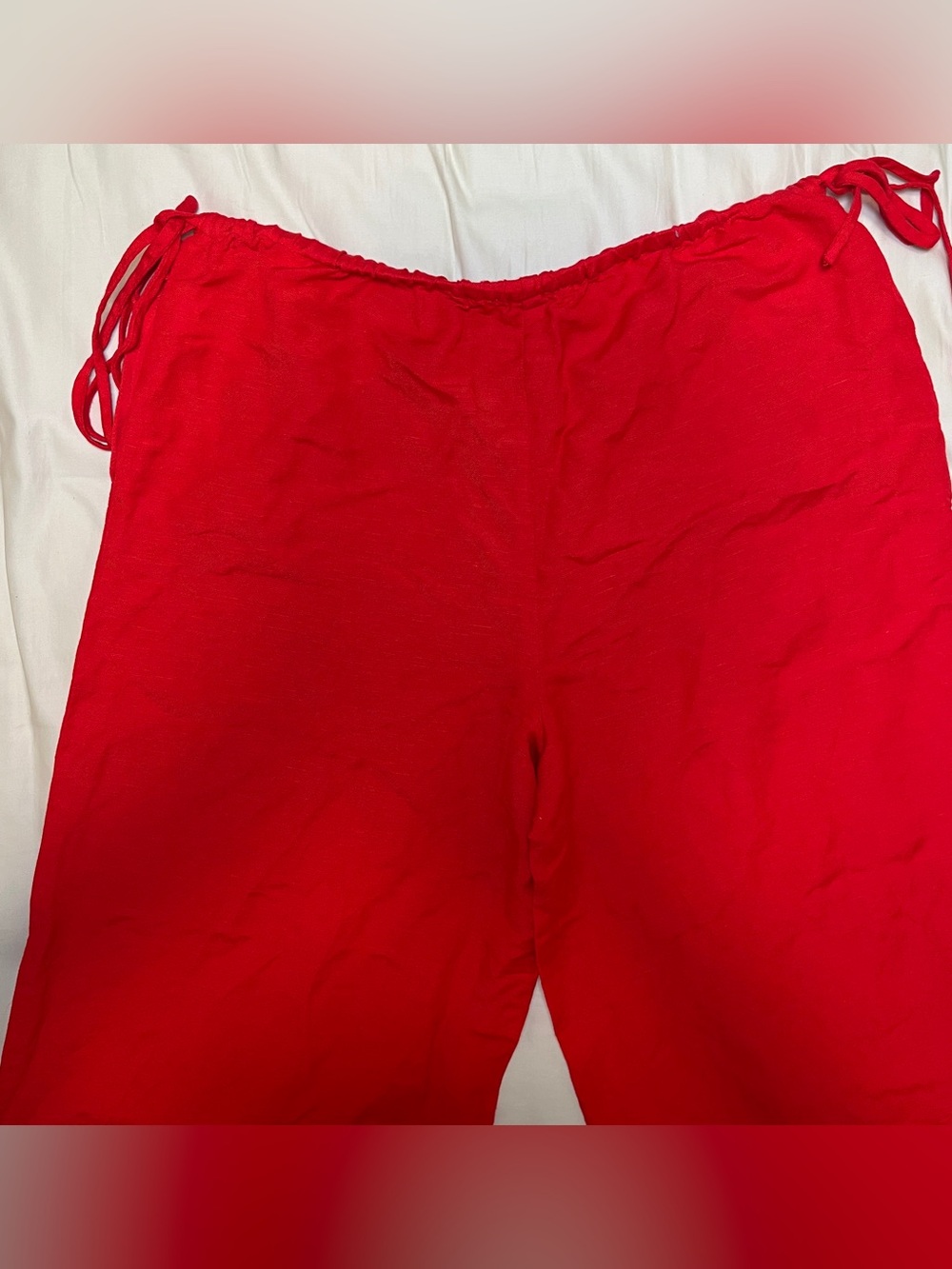 Mod Ref Red Linen Pants - Picture 6 of 7
